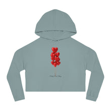 Load image into Gallery viewer, Pretty Posh Things Red Heart Balloons Cropped Hoodie