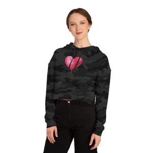 Pretty Posh Things Valentine's Day Balloon Cropped Hoodie