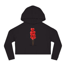 Load image into Gallery viewer, Pretty Posh Things Red Heart Balloons Cropped Hoodie