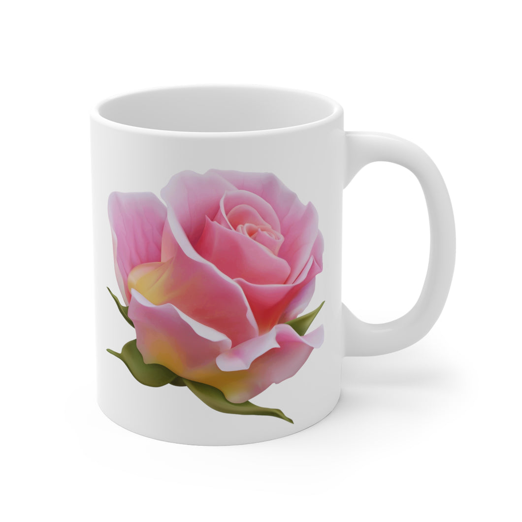 Pretty Posh Things Pink Rose Mug 11oz