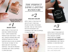 Load image into Gallery viewer, Nail Perfecter + Light Activated Gel-like Top Coat Set  - 7 free + Vegan Nail Polish