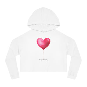 Pretty Posh Things Valentine's Day Balloon Cropped Hoodie