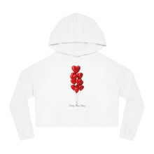 Load image into Gallery viewer, Pretty Posh Things Red Heart Balloons Cropped Hoodie