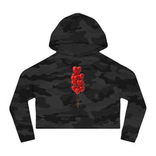 Load image into Gallery viewer, Pretty Posh Things Red Heart Balloons Cropped Hoodie