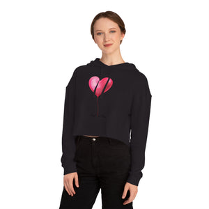 Pretty Posh Things Valentine's Day Balloon Cropped Hoodie