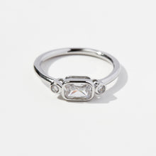 Load image into Gallery viewer, 925 Sterling Silver Geometric Zircon Ring