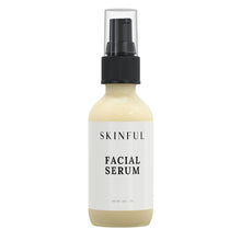 Load image into Gallery viewer, Nighttime Spa Bundle: 1-Skinful Facial Serum + 1-Skinful Facial Toner + 1-Skinful Facial Cleanser