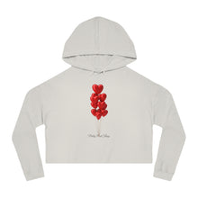 Load image into Gallery viewer, Pretty Posh Things Red Heart Balloons Cropped Hoodie