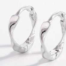 Load image into Gallery viewer, 925 Sterling Silver Hoop Earrings