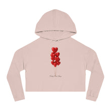 Load image into Gallery viewer, Pretty Posh Things Red Heart Balloons Cropped Hoodie