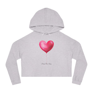 Pretty Posh Things Valentine's Day Balloon Cropped Hoodie