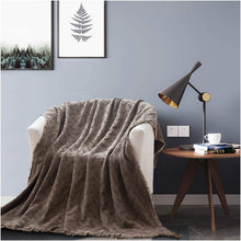 Load image into Gallery viewer, Kasentex 100% Cotton Soft Knitted Throw Blanket, Room Decor, Graduation Gifts, Fathers Day Gift, Mom Gift