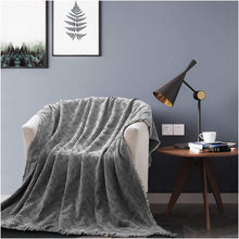 Load image into Gallery viewer, Kasentex 100% Cotton Soft Knitted Throw Blanket, Room Decor, Graduation Gifts, Fathers Day Gift, Mom Gift