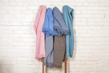 Load image into Gallery viewer, Kasentex 100% Cotton Soft Knitted Throw Blanket, Room Decor, Graduation Gifts, Fathers Day Gift, Mom Gift