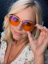 Load image into Gallery viewer, Rose Quartz Blue Light Blocking Glasses - DreamWalkerz Crystal Collection
