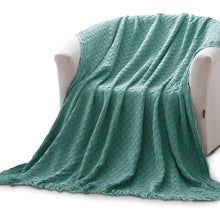 Load image into Gallery viewer, Kasentex 100% Cotton Soft Knitted Throw Blanket, Room Decor, Graduation Gifts, Fathers Day Gift, Mom Gift