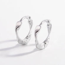 Load image into Gallery viewer, 925 Sterling Silver Hoop Earrings