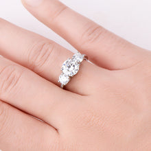 Load image into Gallery viewer, 3 Carat Moissanite 925 Sterling Silver Ring