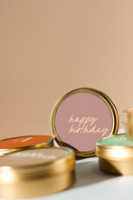 Load image into Gallery viewer, Happy Birthday Travel Tin Candle
