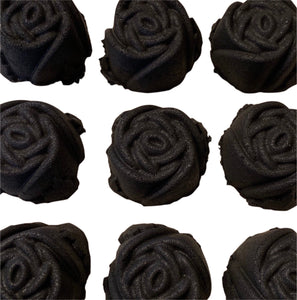 Noir Black Rose Bath Bombs, Set of 12 (48 oz total)