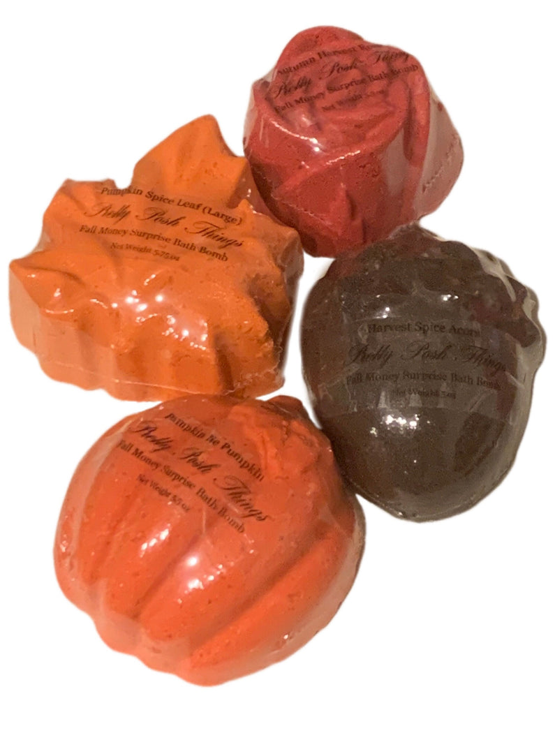 Set of 4: Pretty Posh Things Fall Bath Bombs (32 oz total)