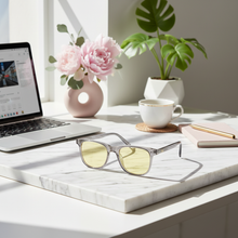 Load image into Gallery viewer, Smokey Quartz Computer Glasses – DreamWalkerz Crystal Collection