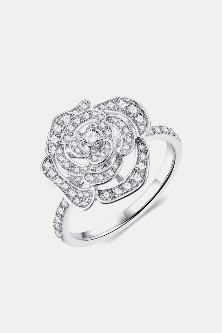Moissanite Flower Shape Ring—Jewelry for Embeds