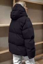 Load image into Gallery viewer, Pocketed Zip Up Hooded Puffer Jacket