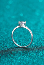 Load image into Gallery viewer, 925 Sterling Silver Heart-Shaped Moissanite Solitaire Ring