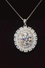 Load image into Gallery viewer, 5 Carat Moissanite 925 Sterling Silver Necklace