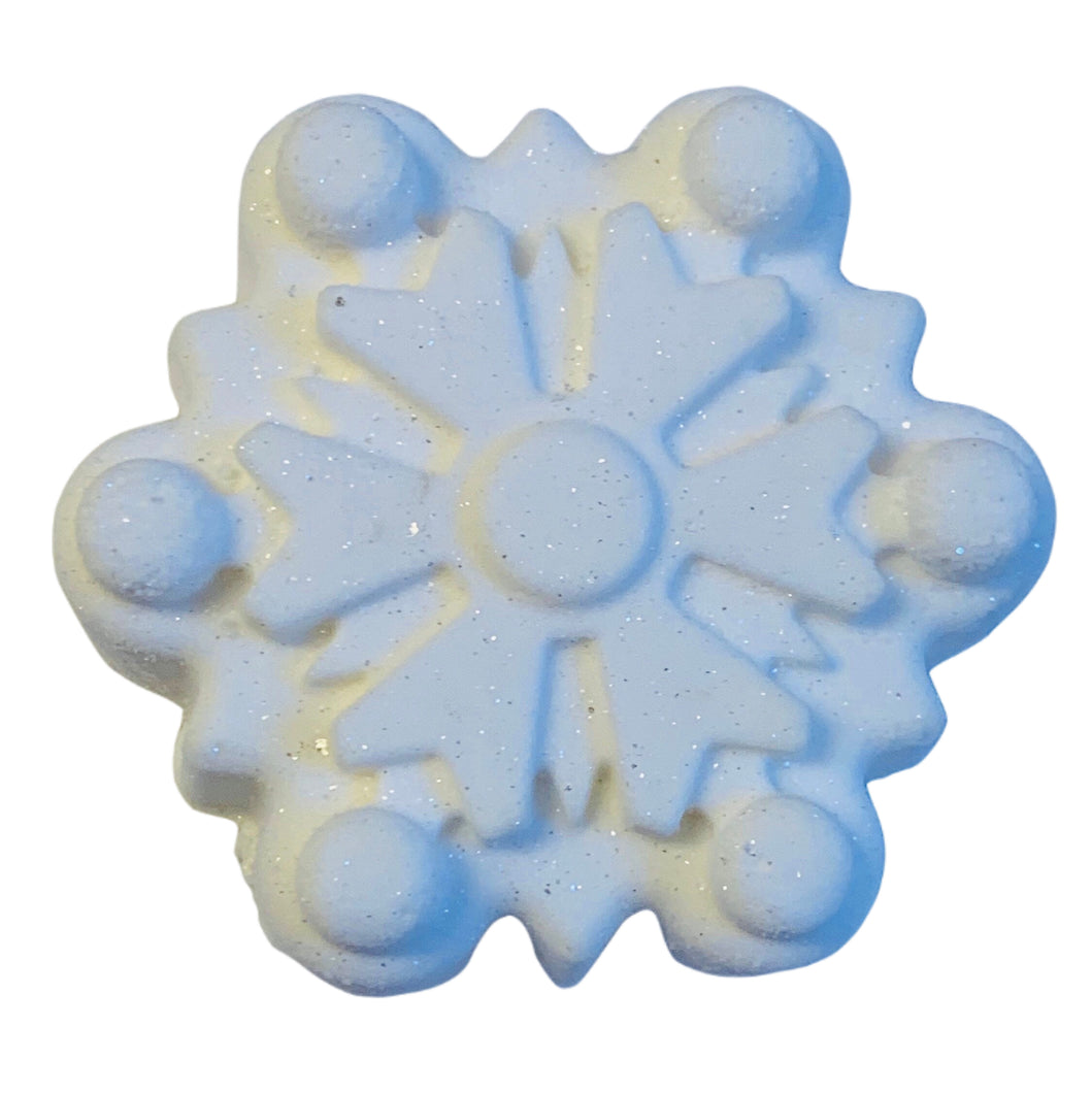 Set of 6: Pretty Posh Things Snowflake Bubble Bath Bombs, 30 oz total!